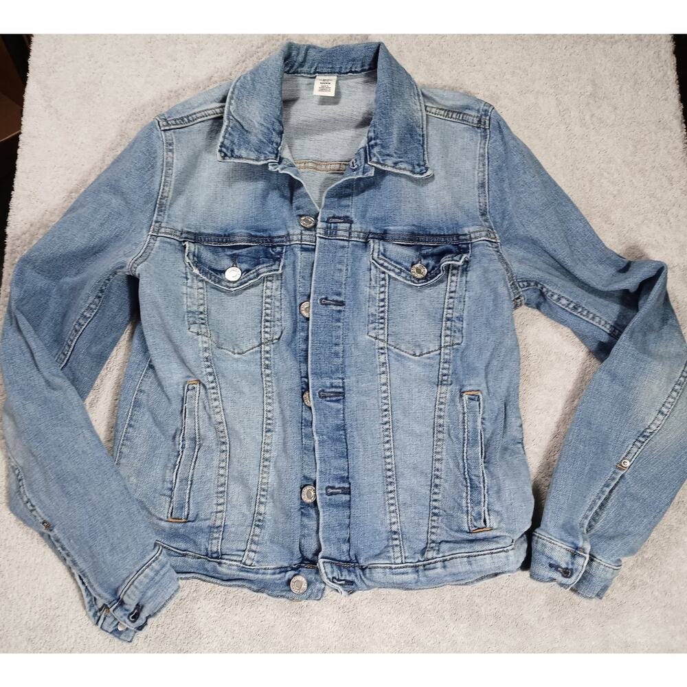 & Denim jean jacket size 12 perfect soft denim.